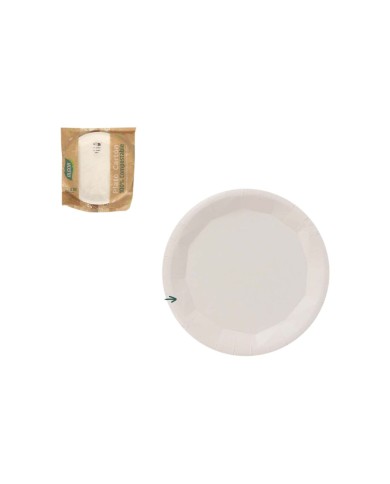 Set di piatti Algon Bianco 10 Pezzi (24 Unità)
