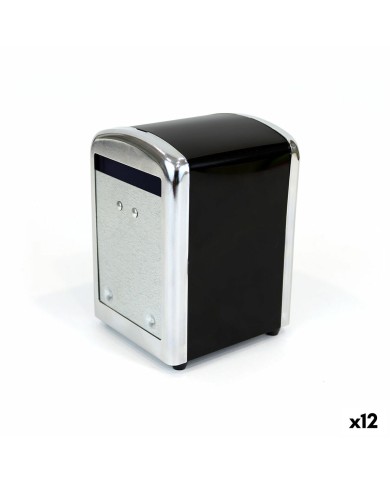 Portatovaglioli da tavola Quttin Nero 10,6 x 9,6 x 13,9 cm Settore Alberghiero (12 Unità) Portatovaglioli da tavola Quttin Nero 10,6 x 9,6 x 13,9 cm Settore Alberghiero (12 Unità)