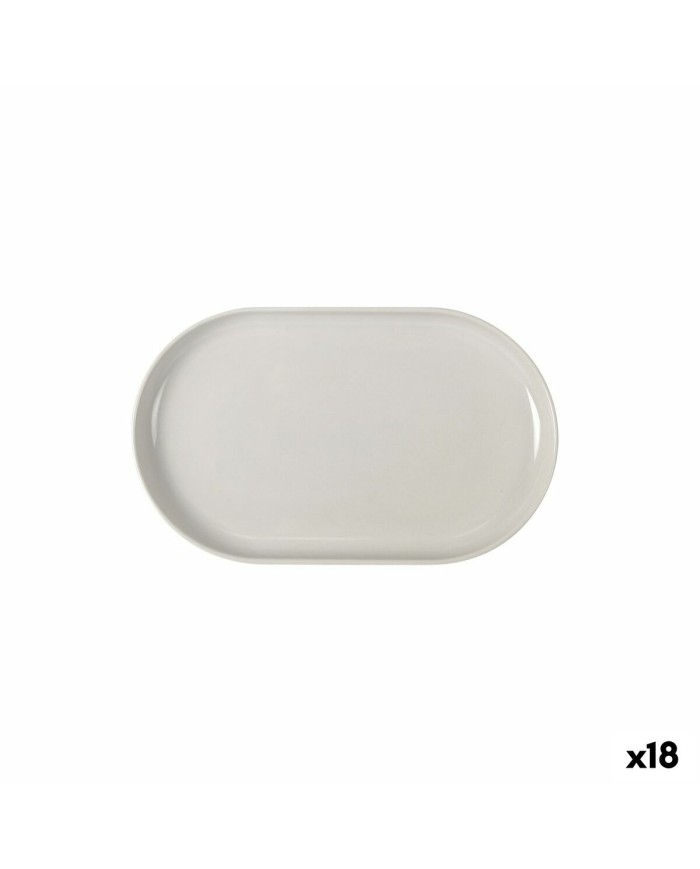 Vassoio per aperitivi La Mediterránea Ivory Ovale 25 x 15 x 2,2 cm (18 Unità) Vassoio per aperitivi La Mediterránea Ivory Ovale 25 x 15 x 2,2 cm (18 Unità)