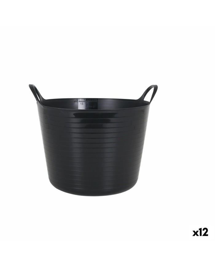 Bacinella in Plastica Multiuso Dem Flexy 16 L Rotondo (12 Unità)