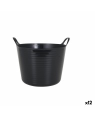 Bacinella in Plastica Multiuso Dem Flexy 42 L Rotondo (6 Unità)