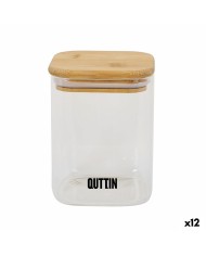 Contenitore per Conservare gli Alimenti Quttin Bambù Vetro Borosilicato 720 ml (12 Unità) Contenitore per Conservare gli Alimenti Quttin Bambù Vetro Borosilicato 720 ml (12 Unità)