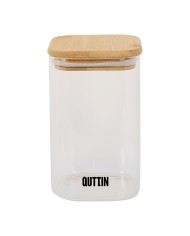 Contenitore per Conservare gli Alimenti Quttin Bambù Vetro Borosilicato 720 ml (12 Unità) Contenitore per Conservare gli Alimenti Quttin Bambù Vetro Borosilicato 720 ml (12 Unità)