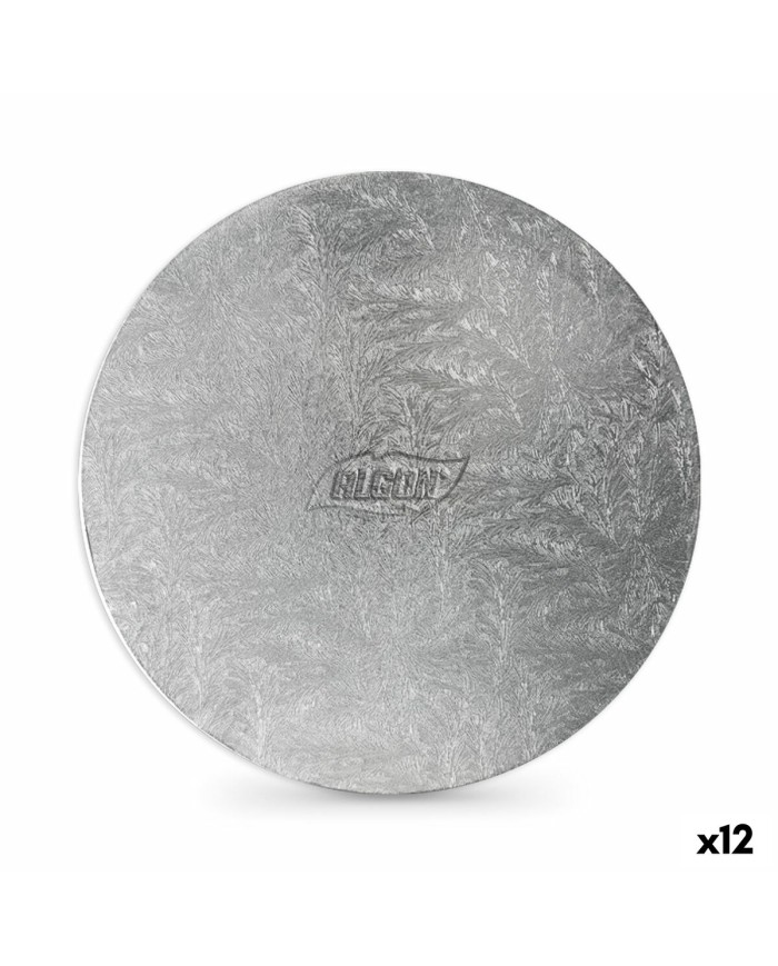 Base per torta Algon Argentato 40 x 40 x 1,5 cm Rotondo (12 Unità) Base per torta Algon Argentato 40 x 40 x 1,5 cm Rotondo (12 Unità)