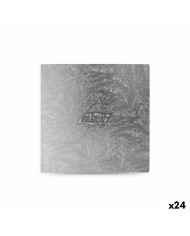 Base per torta Algon Argentato 30 x 30 x 1,5 cm Quadrato (18 Unità)