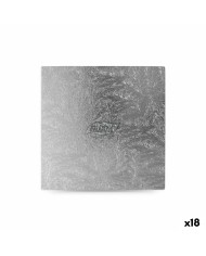 Base per torta Algon Argentato 30 x 30 x 1,5 cm Quadrato (18 Unità)