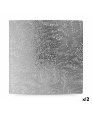 Base per torta Algon Argentato 30 x 30 x 1,5 cm Quadrato (18 Unità)