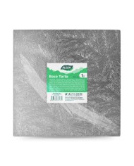 Base per torta Algon Argentato 40 x 40 x 1,5 cm Quadrato (12 Unità)