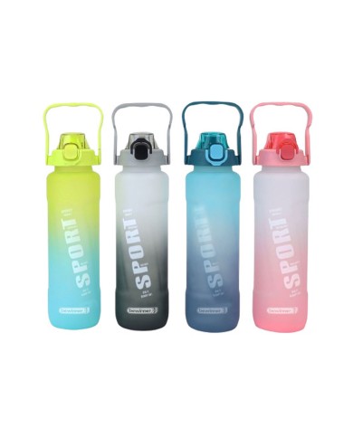 Bottiglia con Tappo e Cannuccia Bewinner Multicolore 1 L Bottiglia con Tappo e Cannuccia Bewinner Multicolore 1 L