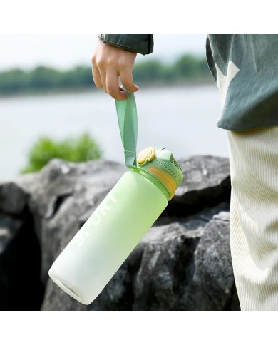 Bottiglia con Tappo e Cannuccia Bewinner Multicolore 800 ml