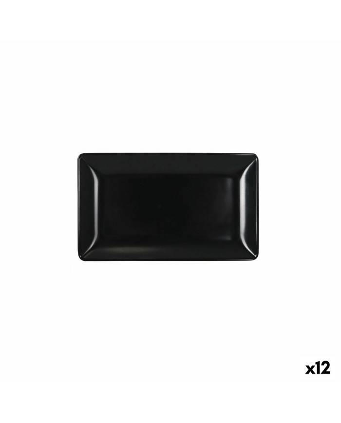 Vassoio per aperitivi La Mediterránea Grigio scuro 25 x 15 x 2 cm (12 Unità)