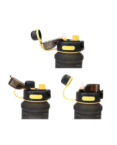 Bottiglia con Tappo e Cannuccia Bewinner Multicolore 800 ml Bottiglia con Tappo e Cannuccia Bewinner Multicolore 800 ml