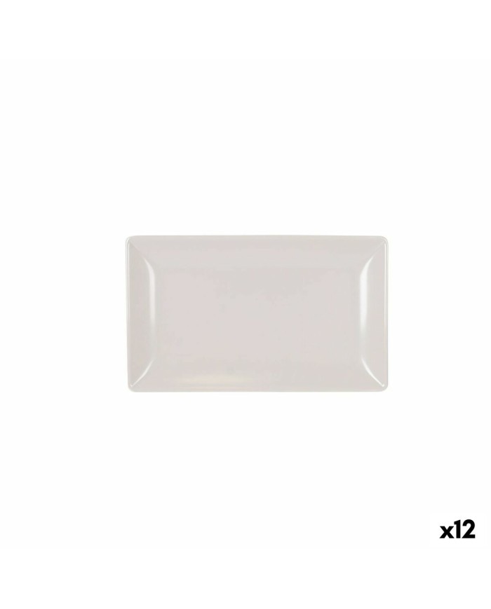 Vassoio per aperitivi La Mediterránea Bianco 25 x 15 x 2 cm (12 Unità) Vassoio per aperitivi La Mediterránea Bianco 25 x 15 x 2 cm (12 Unità)