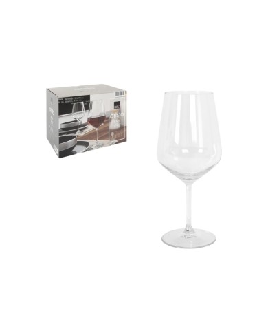 Set di calici da vino Inde Aristo 650 ml 6 Pezzi Set di calici da vino Inde Aristo 650 ml 6 Pezzi
