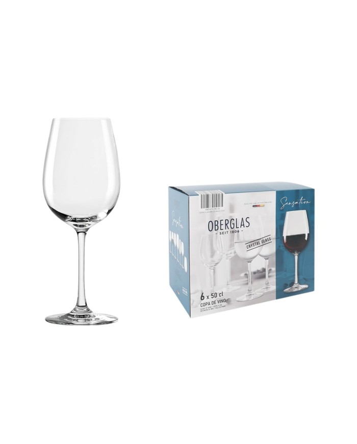 Set di calici da vino Inde Sensation 500 ml 6 Pezzi Set di calici da vino Inde Sensation 500 ml 6 Pezzi