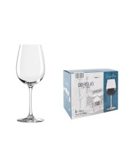 Set di calici da vino Inde Carre optics ø 9,8 x 22,2 cm 650 ml 6 Pezzi