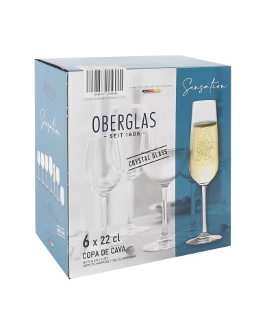 Calice da champagne Inde Sensation Ø 5 cm 220 ml 6 Pezzi Calice da champagne Inde Sensation Ø 5 cm 220 ml 6 Pezzi