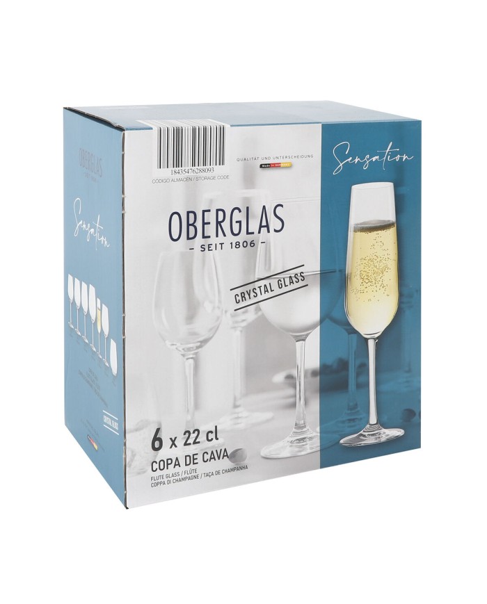 Calice da champagne Inde Sensation Ø 5 cm 220 ml 6 Pezzi