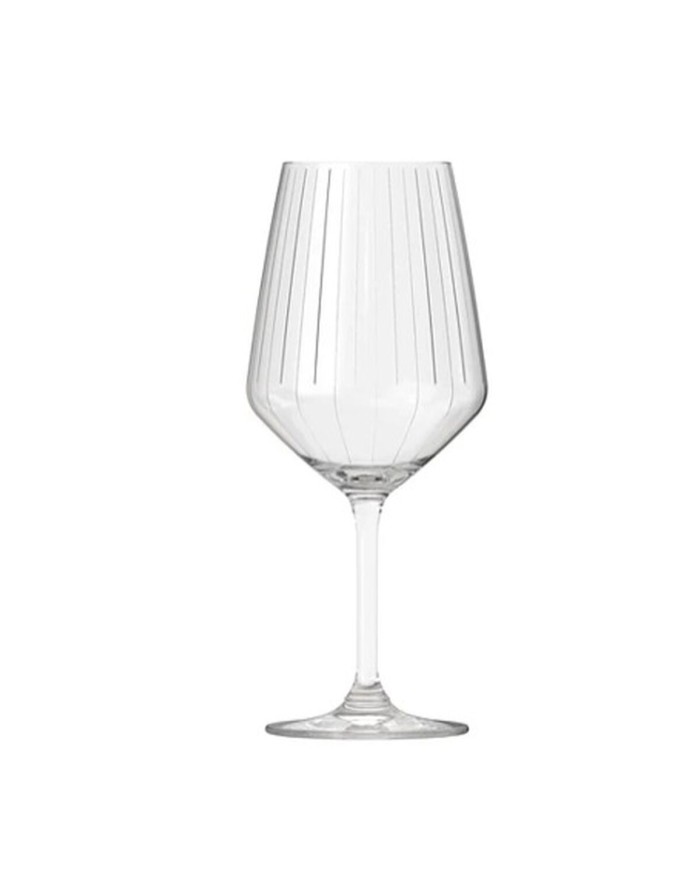 Set di calici da vino Inde Carre optics ø 9,8 x 22,2 cm 650 ml 6 Pezzi