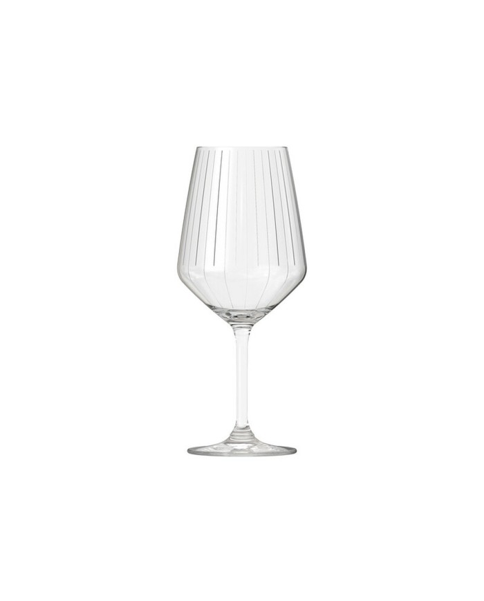 Set di calici da vino Inde Carre optics ø 9,8 x 22,2 cm 650 ml 6 Pezzi