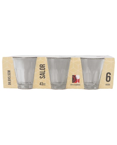 Set di Bicchierini da Chicchetto Inde Salor 43 ml 6 Pezzi (12 Unità) Set di Bicchierini da Chicchetto Inde Salor 43 ml 6 Pezzi (12 Unità)