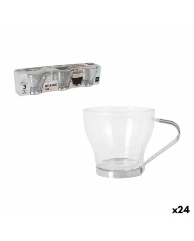 Set di Bicchieri Inde Amberg 100 ml 3 Pezzi (24 Unità) Set di Bicchieri Inde Amberg 100 ml 3 Pezzi (24 Unità)