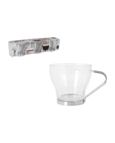 Set di Bicchieri Inde Amberg 100 ml 3 Pezzi (24 Unità) Set di Bicchieri Inde Amberg 100 ml 3 Pezzi (24 Unità)