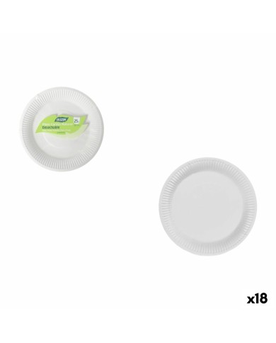 Set di piatti Inde 20 cm 25 Pezzi (18 Unità)