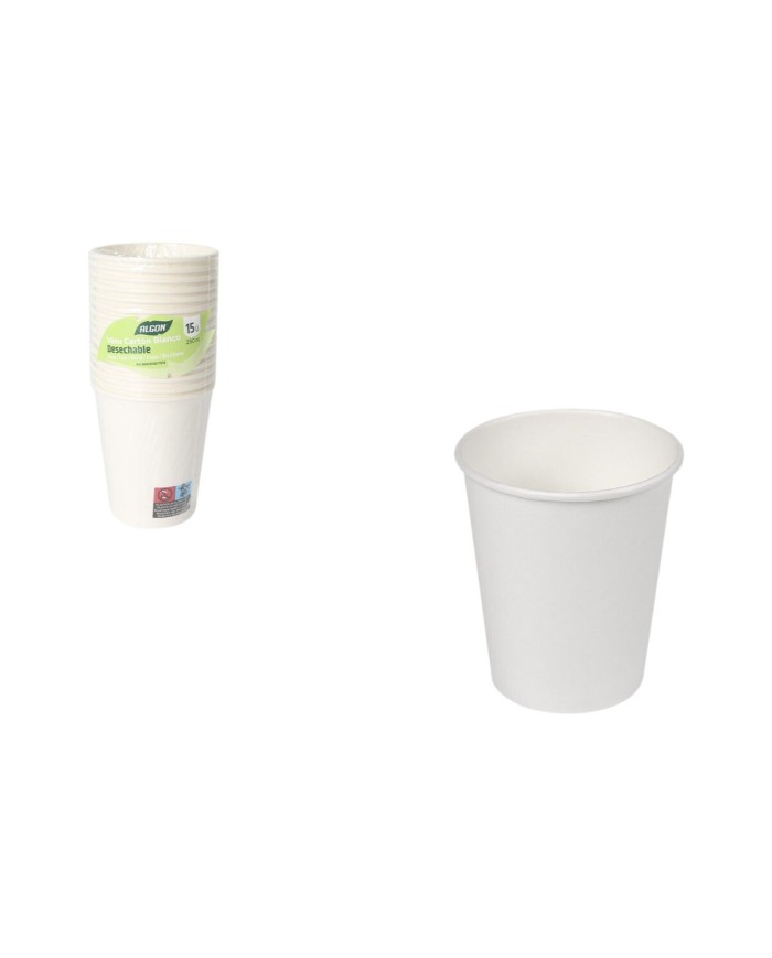 Set di Bicchieri Inde Bianco 250 ml 15 Pezzi (24 Unità)