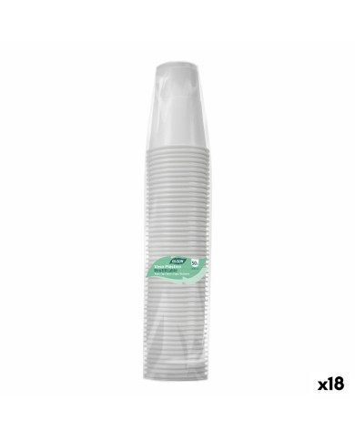 Set di Bicchieri Inde Bianco 300 ml 50 Pezzi (18 Unità)