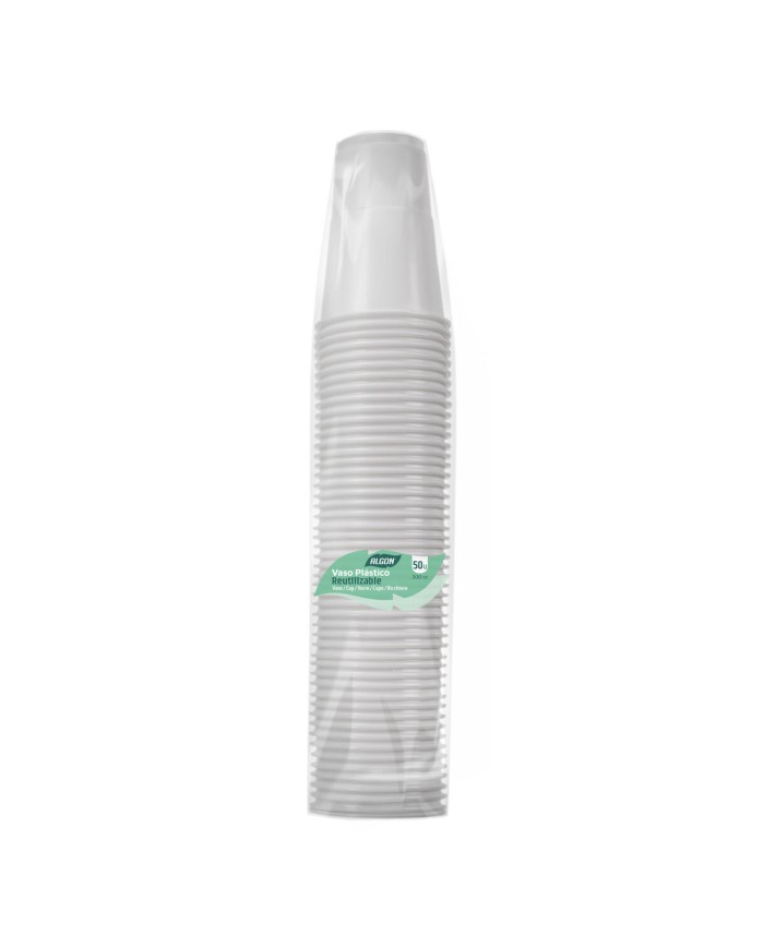 Set di Bicchieri Inde Bianco 300 ml 50 Pezzi (18 Unità)