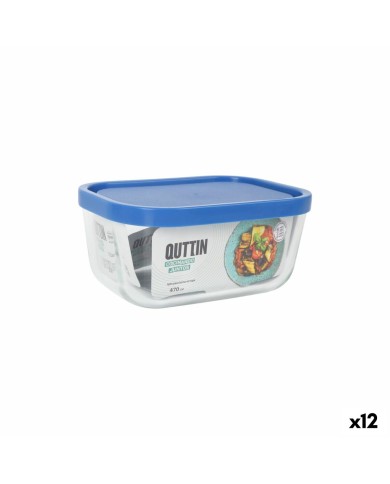 Porta pranzo Inde Frigo Rettangolare 470 ml (12 Unità)