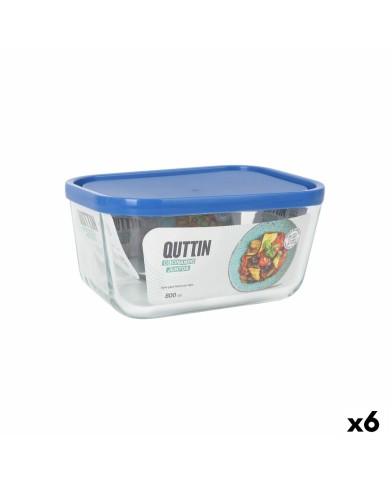 Porta pranzo Inde Frigo Rettangolare 16,5 x 11,7 x 7,4 cm (6 Unità)
