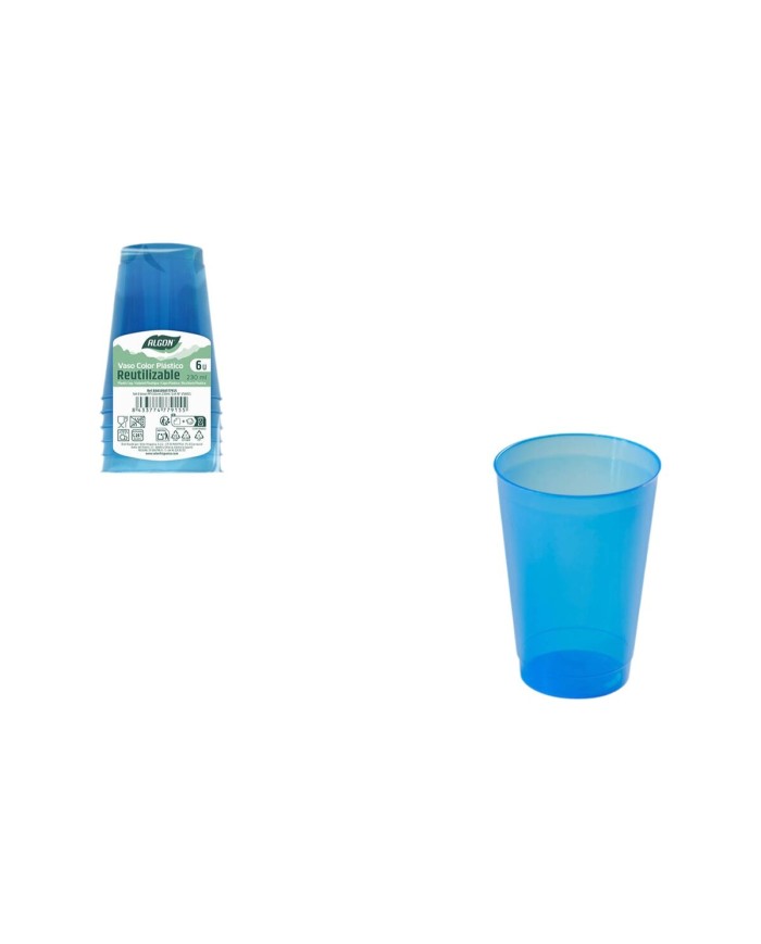 Set di Bicchieri Algon 230 ml 6 Pezzi (24 Unità) Set di Bicchieri Algon 230 ml 6 Pezzi (24 Unità)