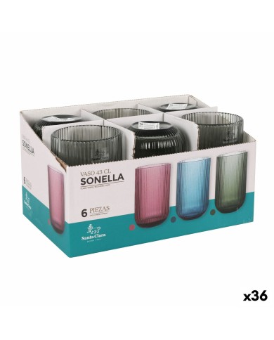 Bicchiere di acqua Santa Clara Sonella Verde 430 ml (36 Unità) Bicchiere di acqua Santa Clara Sonella Verde 430 ml (36 Unità)