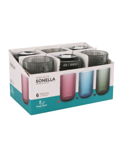 Bicchiere di acqua Santa Clara Sonella Verde 430 ml (36 Unità) Bicchiere di acqua Santa Clara Sonella Verde 430 ml (36 Unità)