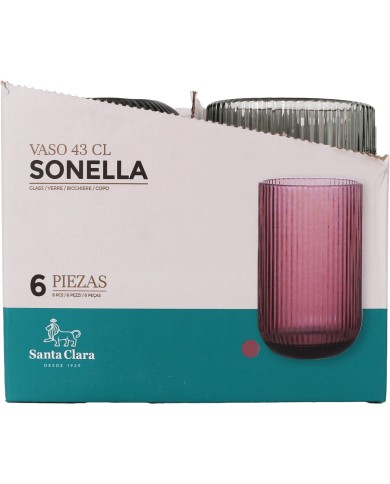 Bicchiere di acqua Santa Clara Sonella Verde 430 ml (36 Unità) Bicchiere di acqua Santa Clara Sonella Verde 430 ml (36 Unità)