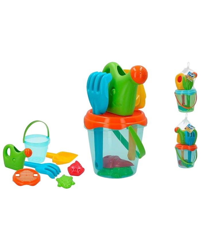 Secchiello da Mare Colorbaby Azzurro Arancio 18 cm