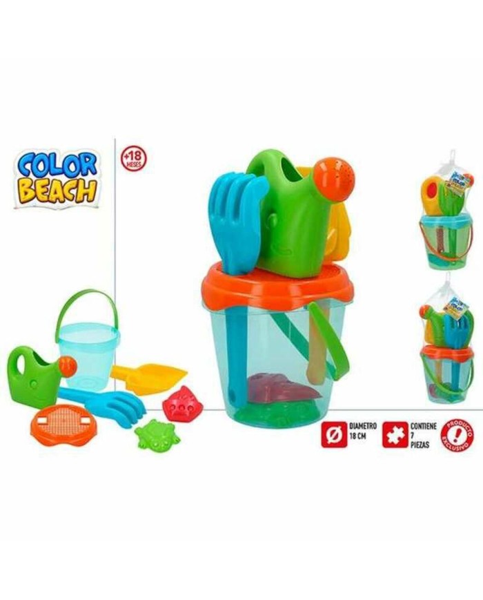 Secchiello da Mare Colorbaby Azzurro Arancio 18 cm