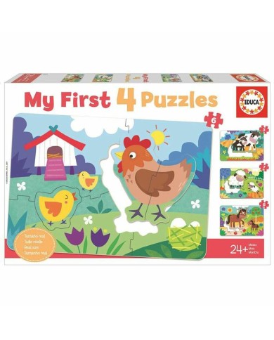 Puzzle Educa My First Puzzles 8 Pezzi (8 + 7 + 6 +5 pcs) Puzzle Educa My First Puzzles 8 Pezzi (8 + 7 + 6 +5 pcs)