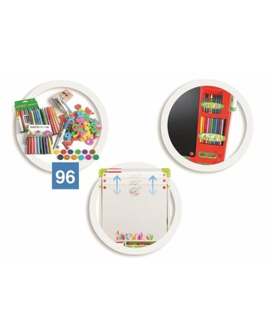 Lavagna 2 in 1 Chicos 63 x 60 x 120 cm Pieghevole Lavagna 2 in 1 Chicos 63 x 60 x 120 cm Pieghevole