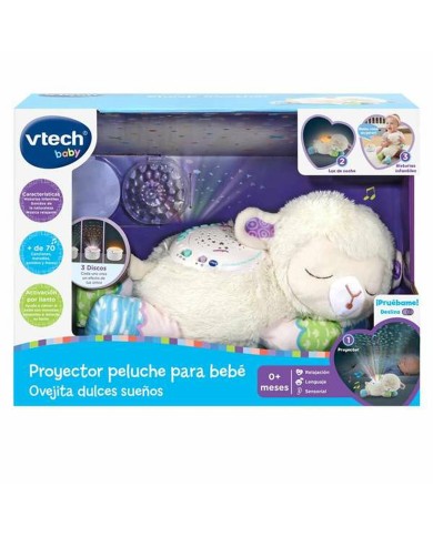 Peluche Proiettore LED Pecora Vtech Sweet Dreams 15 x 32 x 12 cm