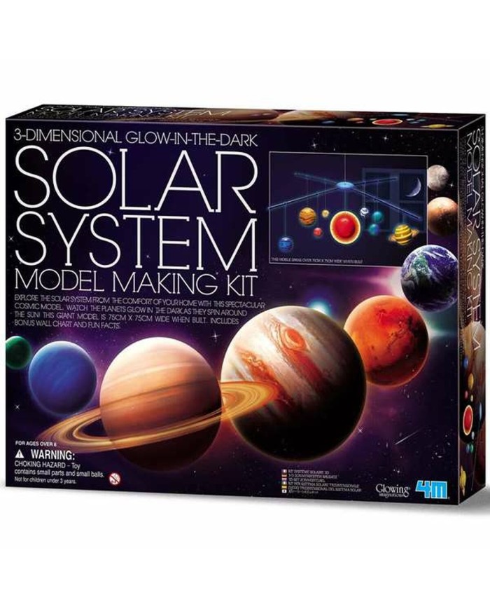Gioco Educativo Hape Kit sistema solare rotante in 3D 37,3 x 28,3 x 6,5 cm