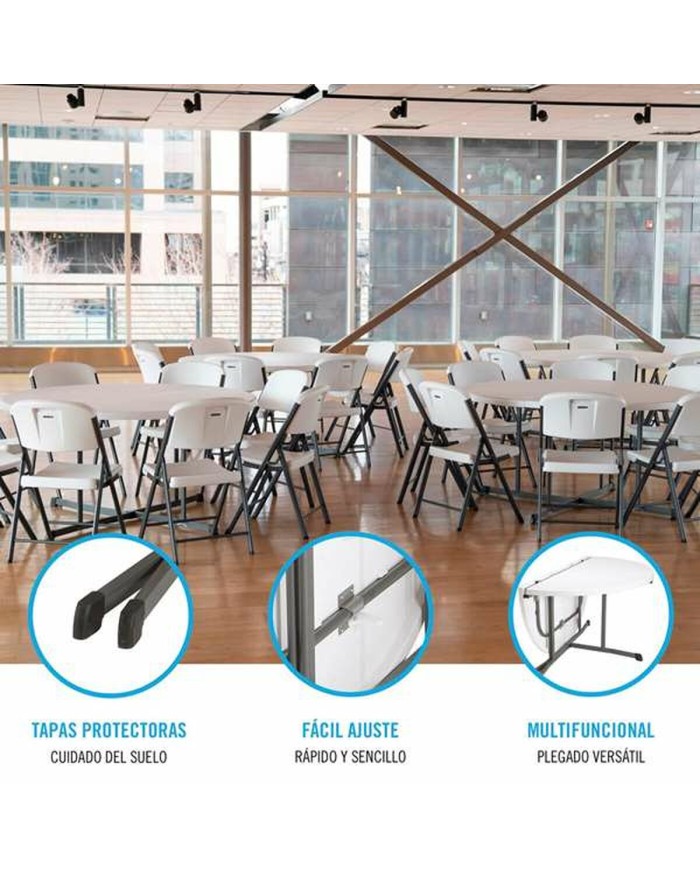 Tavolo Pieghevole Lifetime Ø 152 cm Rotonda