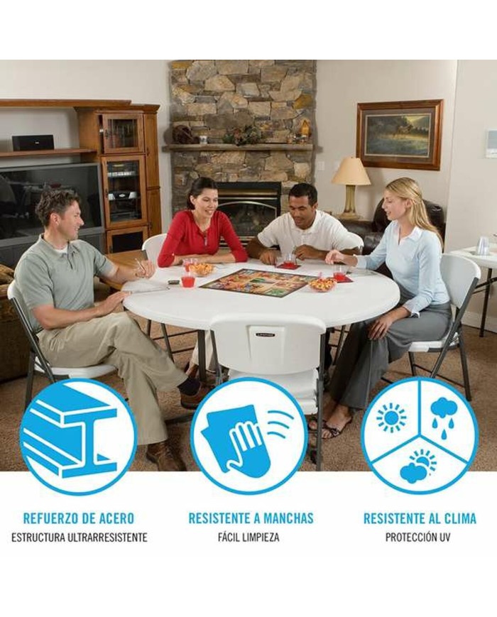 Tavolo Pieghevole Lifetime Ø 152 cm Rotonda