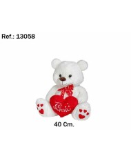 Peluche Artesanía Beatriz Te Quiero 40 cm Orso