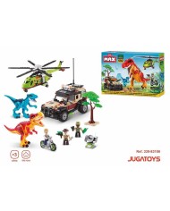 Gioco di Costruzione + Personaggi Zuru Max Dino 33 x 48,3 x 7,6 cm 592 Pezzi Gioco di Costruzione + Personaggi Zuru Max Dino 33 x 48,3 x 7,6 cm 592 Pezzi