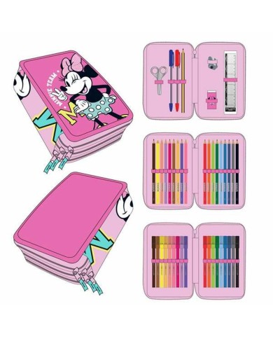 Astuccio Scuola Minnie Mouse Fucsia 12,5 x 6,5 x 19,5 cm Astuccio Scuola Minnie Mouse Fucsia 12,5 x 6,5 x 19,5 cm