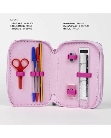 Astuccio Scuola Minnie Mouse Fucsia 12,5 x 6,5 x 19,5 cm Astuccio Scuola Minnie Mouse Fucsia 12,5 x 6,5 x 19,5 cm