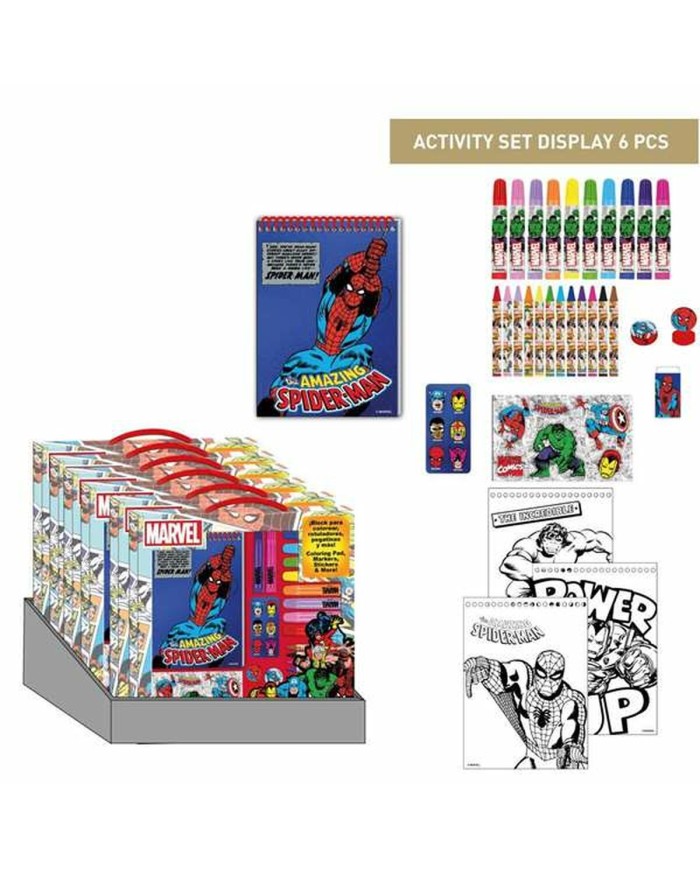 Set di Cancelleria Marvel Azzurro